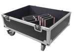 ProX XS-292922SPW, Universal Flight Case for Dual Line Array Speakers with Caster Wheels - Hollywood DJ