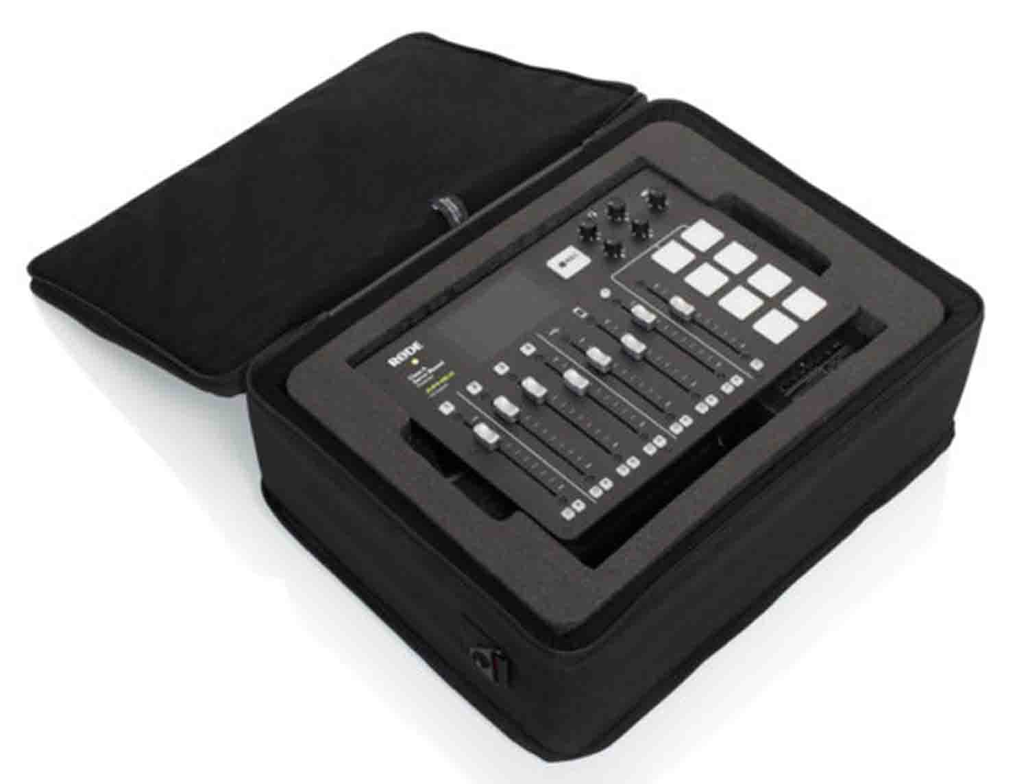 Gator Cases GL-RODECASTER2 Lightweight Case for RODECaster Pro Podcast Mixer and Two Mics - Hollywood DJ