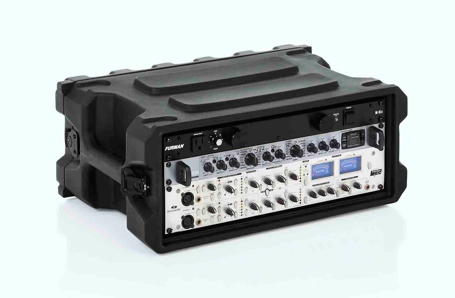 Gator Cases G-PRO-4U-13, 4U Deep Molded Audio Rack Case - 13 Inch - Hollywood DJ