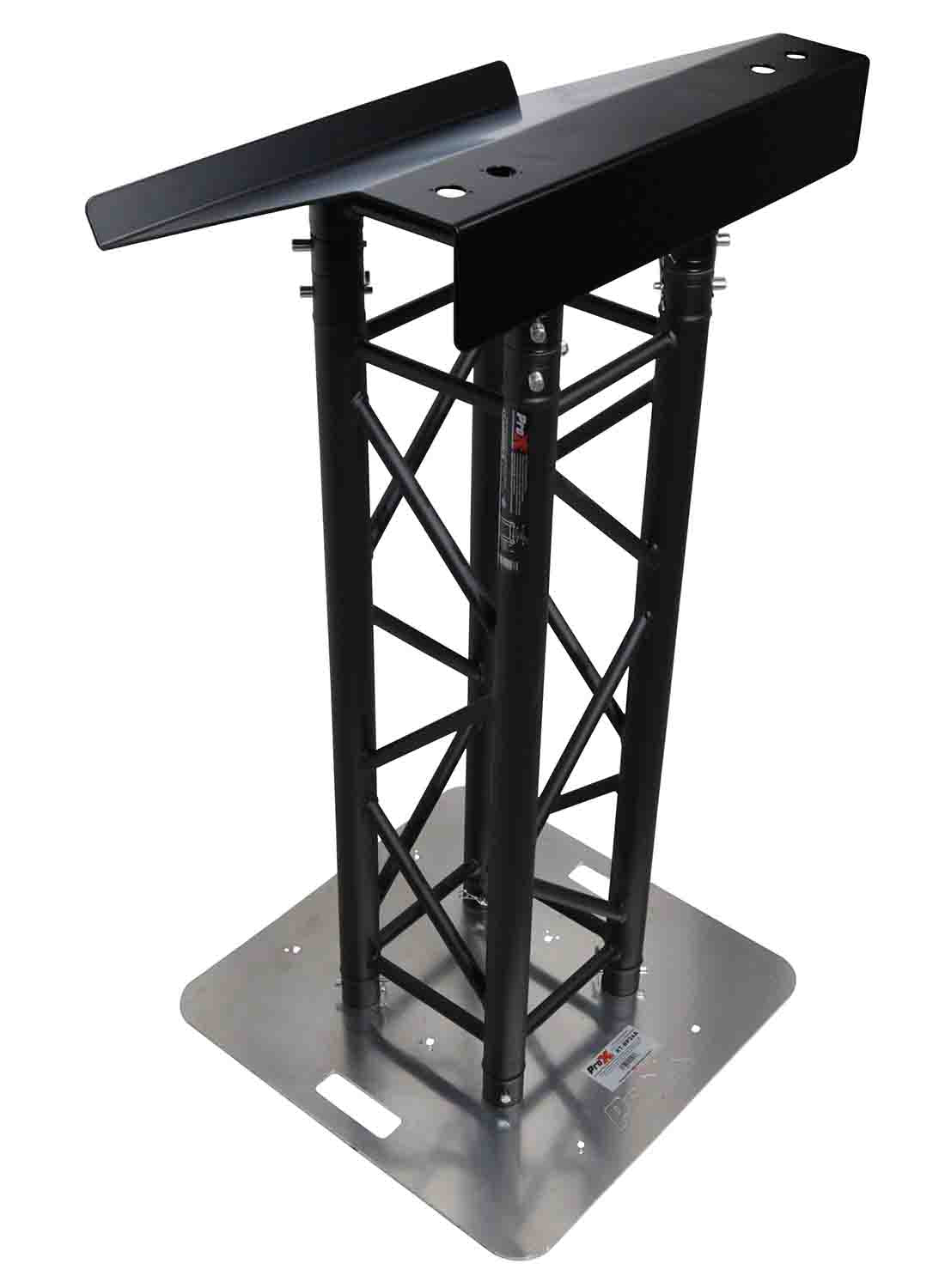 ProX XT-LECTERN24 BL, 24" Truss Lectern for D-Series Connectors with 4x Punched - Hollywood DJ