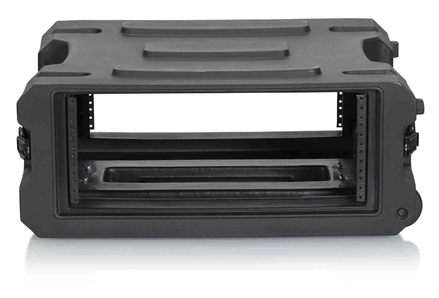 Gator Cases G-PROR-4U-19, 4U Deep Molded Audio Rack Case with Wheels - 19 Inch - Hollywood DJ