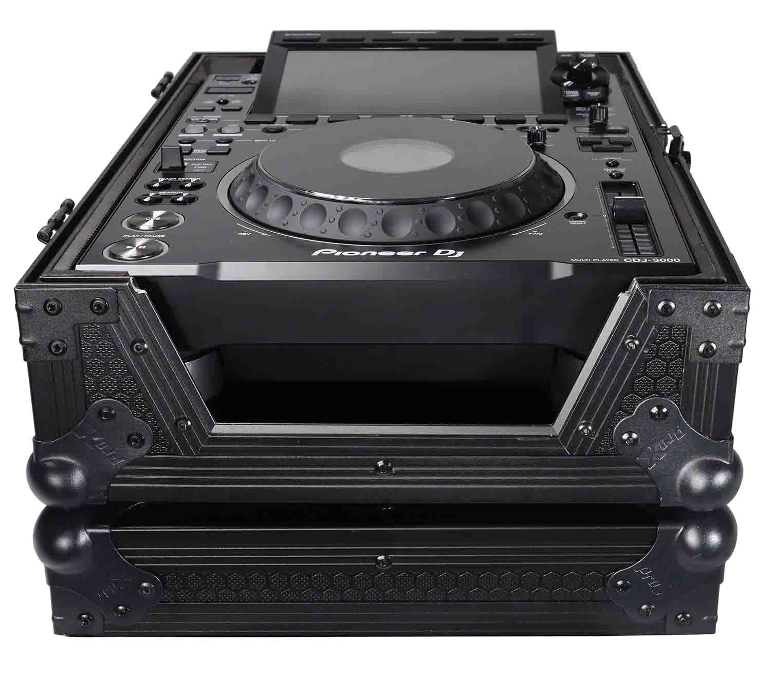 ProX XS-CDBL, DJ Flight Case for Large Format CD-Media Player - Black - Hollywood DJ