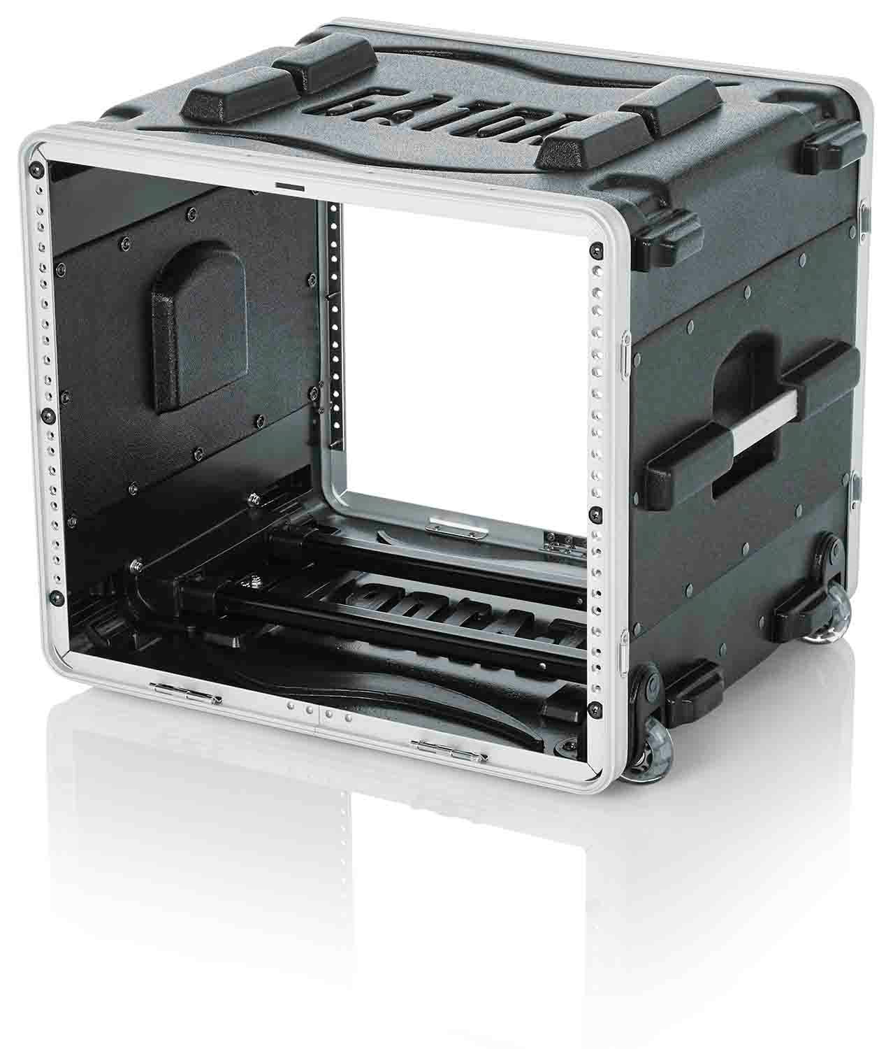 Gator Cases GRR-8L Rolling Molded 8U Rack Case - Hollywood DJ