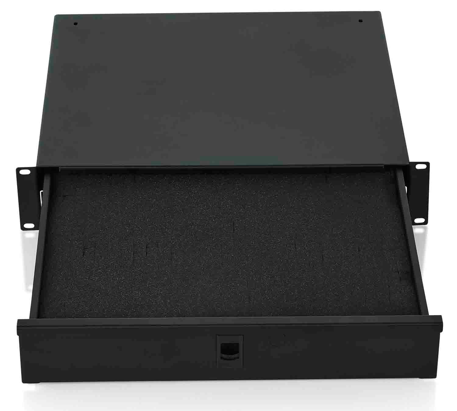 Gator Cases GRW-DRWDF2 Rackworks 2U Drawer, 14.2″ Deep with Foam Interior - Hollywood DJ