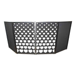 ProX XF-SHEARTSQ1X2 Set of Two Stepped Hearts Facade Enhancement Scrims - White Hearts on Black - Hollywood DJ