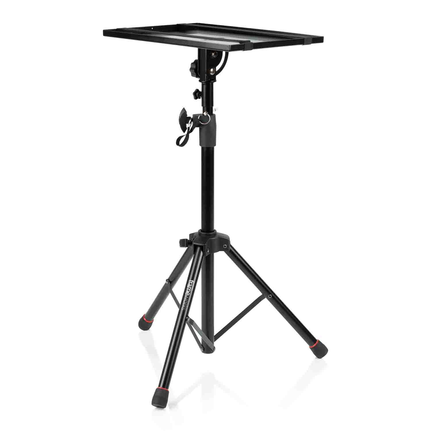 Gator Frameworks GFWLAPTOP1500 Laptop Stand - Projector Tripod Stand with Height and Tilt Adjustment - Hollywood DJ