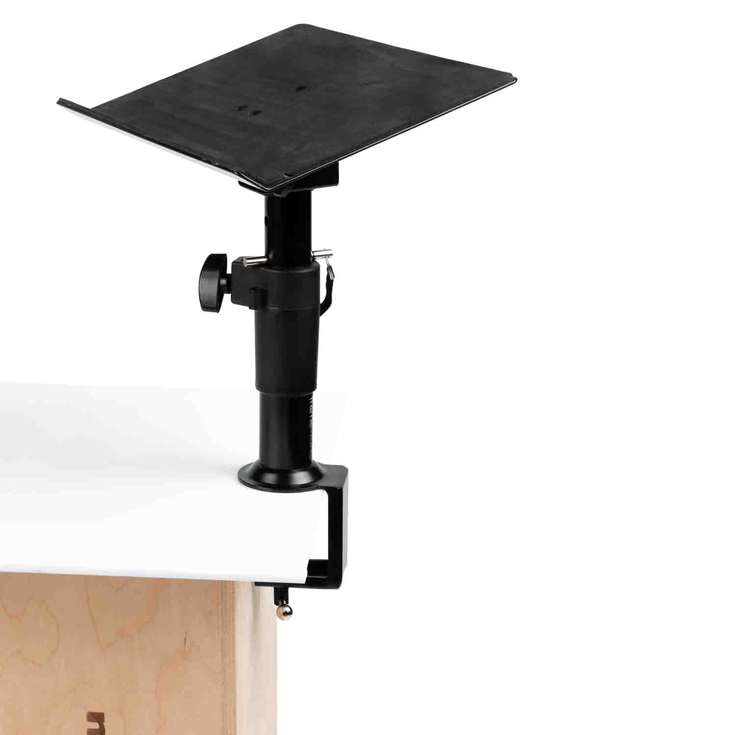 Gator Frameworks GFWLAPTOP2500 Clampable Laptop Stand - Desktop Clamp with Adjustable Height (Universal) - Hollywood DJ