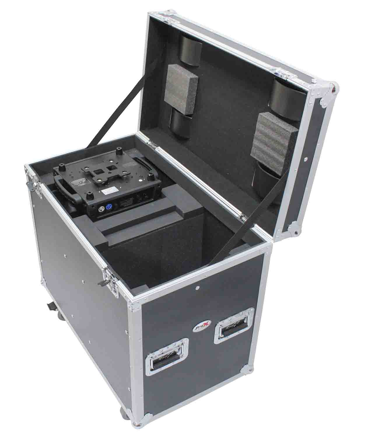 ProX XS-MH250X2W MK2, 250 Style Universal Moving Head Lighting Flight Case for 2 Units - Hollywood DJ