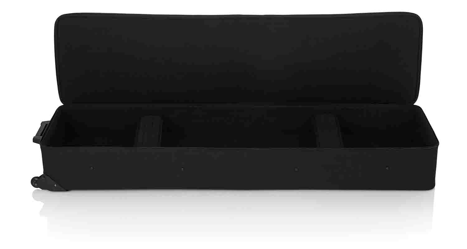 Gator Cases GK-88 SLXL Rigid Lightweight Case for Slim, Extra long 88 Note Keyboards with Wheels - Hollywood DJ