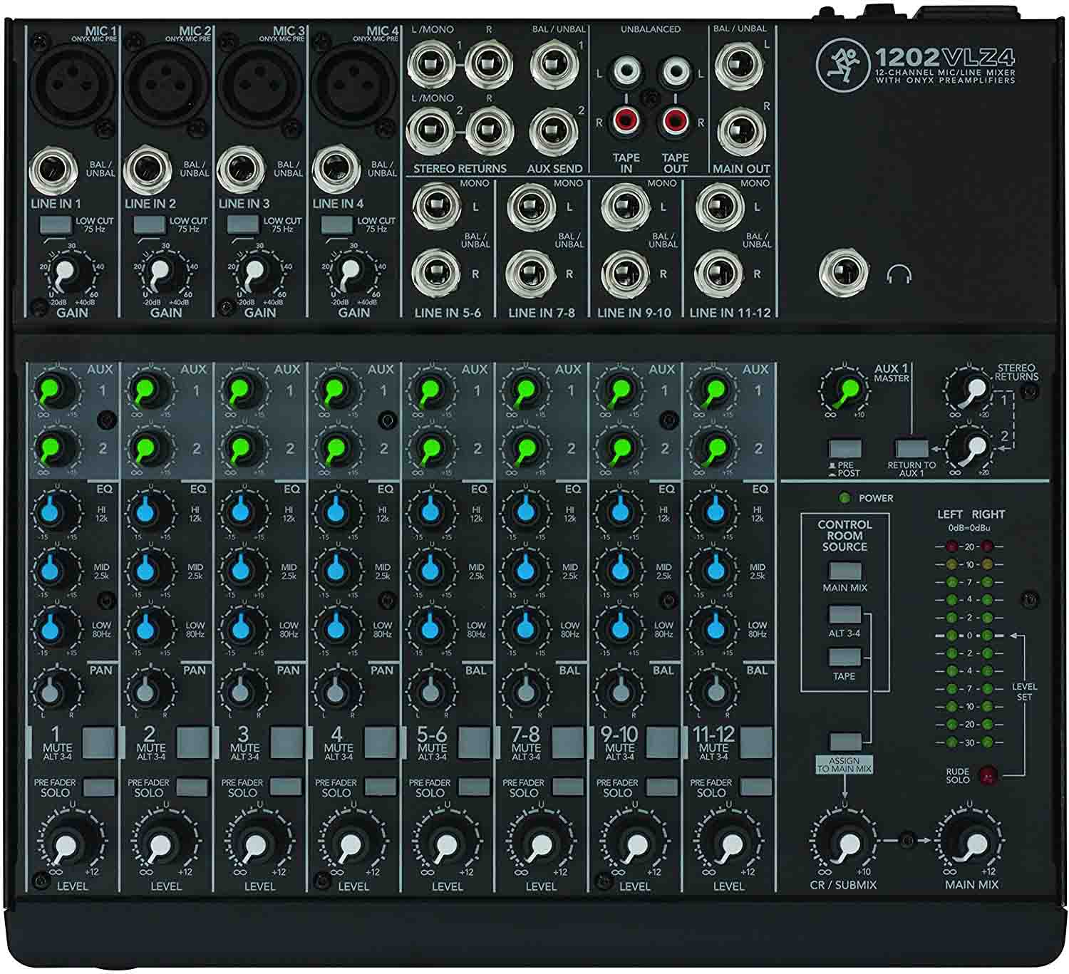 Open Box: Mackie 1202VLZ4 12-Channel Compact Mixer - Hollywood DJ