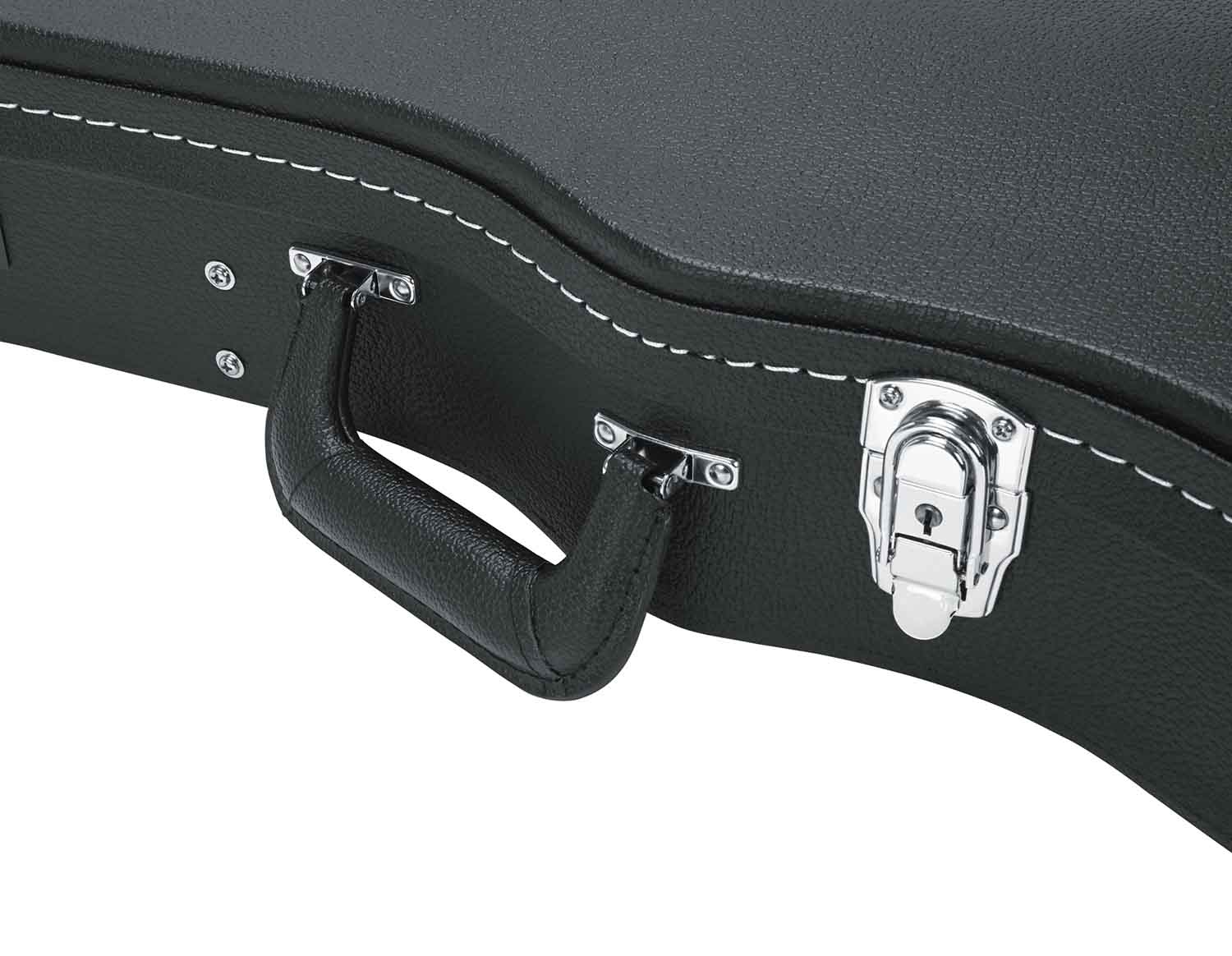 Gator Cases GW-LPS Deluxe Wood Case for Single-Cutaway Guitars - Black - Hollywood DJ