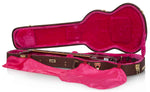 Gator Cases GW-SG-BROWN Deluxe Wood Case for Electric Solid Guitar - Brown - Hollywood DJ