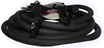 ProX XC-XLREC25 Power Cord and Audio Cable IEC Female to NEMA 15P & Balanced XLR-M to XLRF - 25 Feet - Hollywood DJ