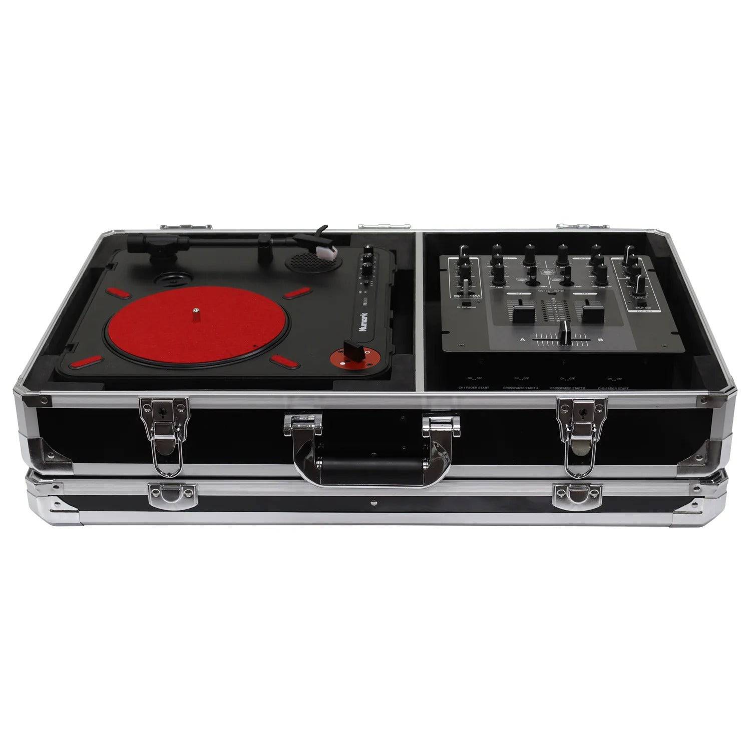 Odyssey KPT01SCBLK, KROM Series Black Numark PT01 Portablist Case With Side Compartment - Hollywood DJ