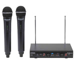 Samson SWS212HH-E, Stage 212 Frequency Agile Dual Channel Handheld VHF Wireless System - 173 to 198 MHz - Hollywood DJ