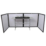 Odyssey SWF9646B, 96 X 46 Inches White Pro DJ Facade With Black Frame - Hollywood DJ