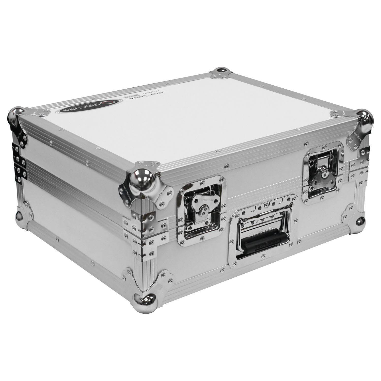 Odyssey FZ1200WT Universal White Turntable Flight Case - Hollywood DJ