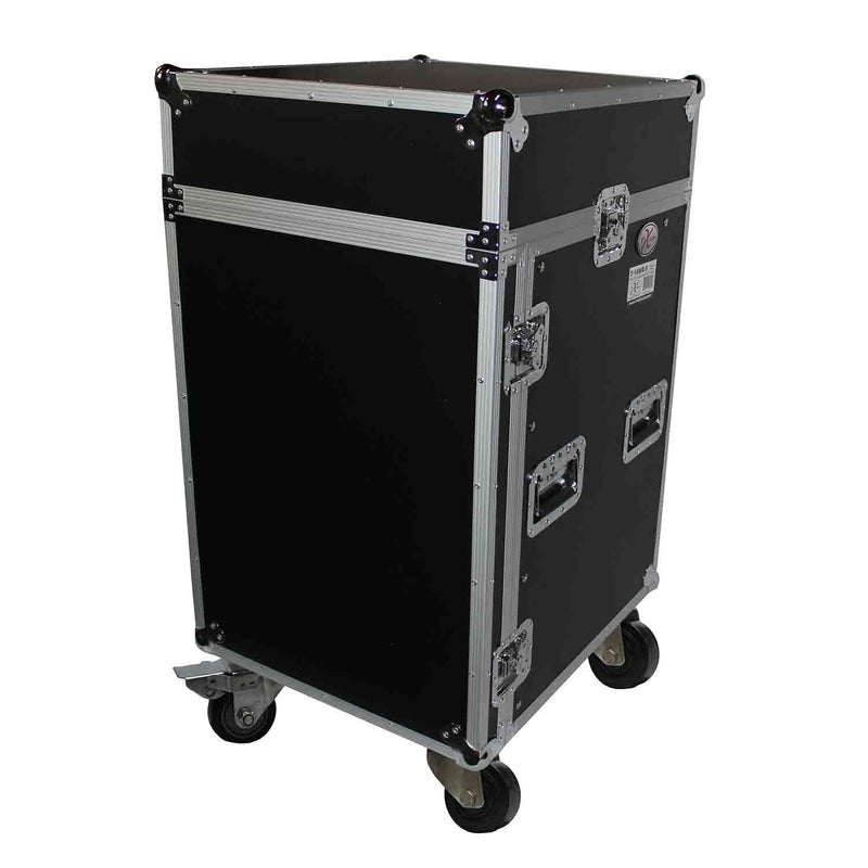 ProX T-16MR LT 16U Rack x 10U Top Mixer DJ Combo Flight Case with Laptop Shelf - Hollywood DJ