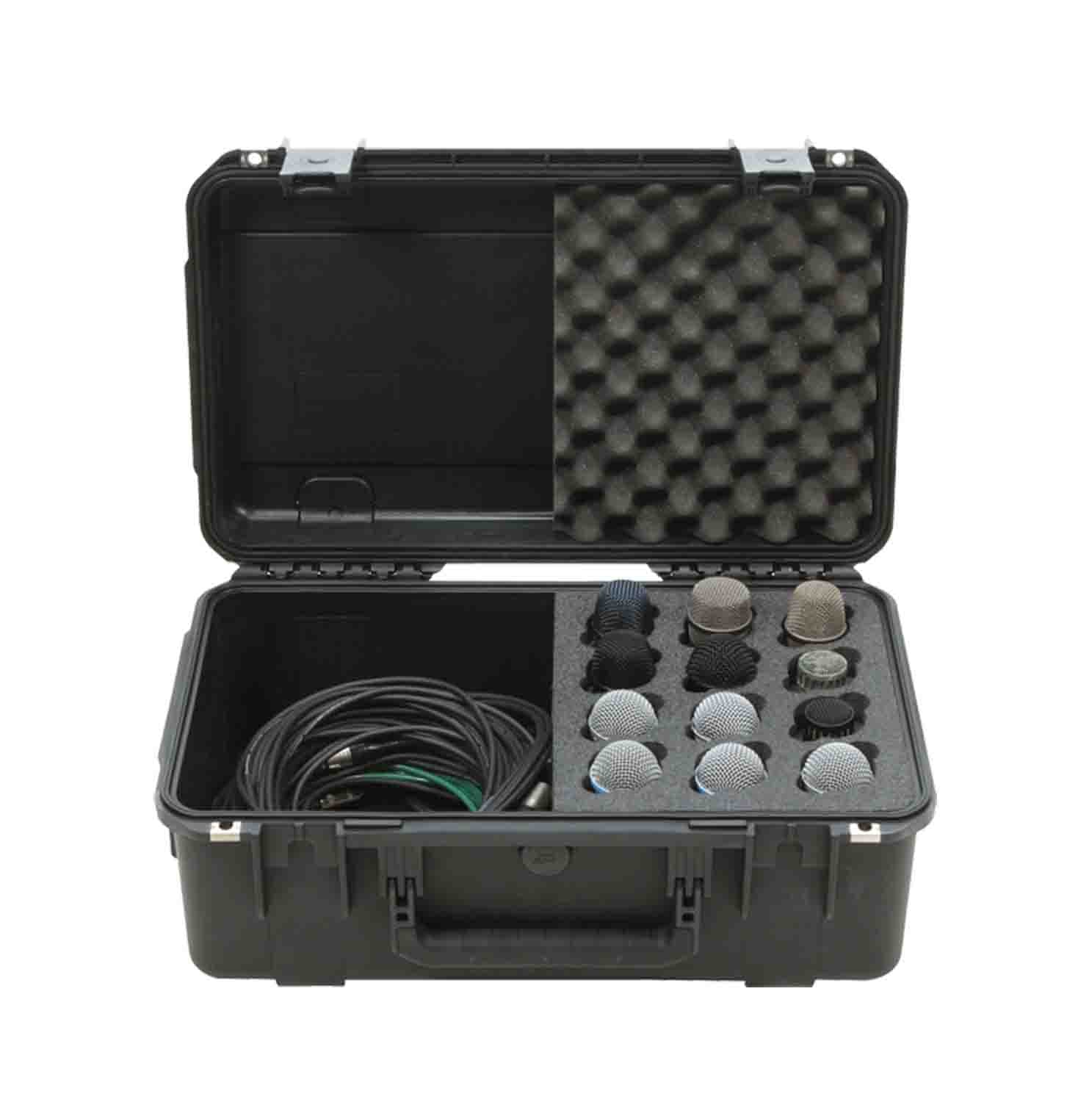 SKB Cases 3i-2011-MC12 iSeries Waterproof Case for 12-Microphones - Hollywood DJ