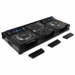 Odyssey FZ12CDJWXD2BL Coffin Flight Case For 12″ Format DJ Mixer and Two Large Format Media Players Odyssey