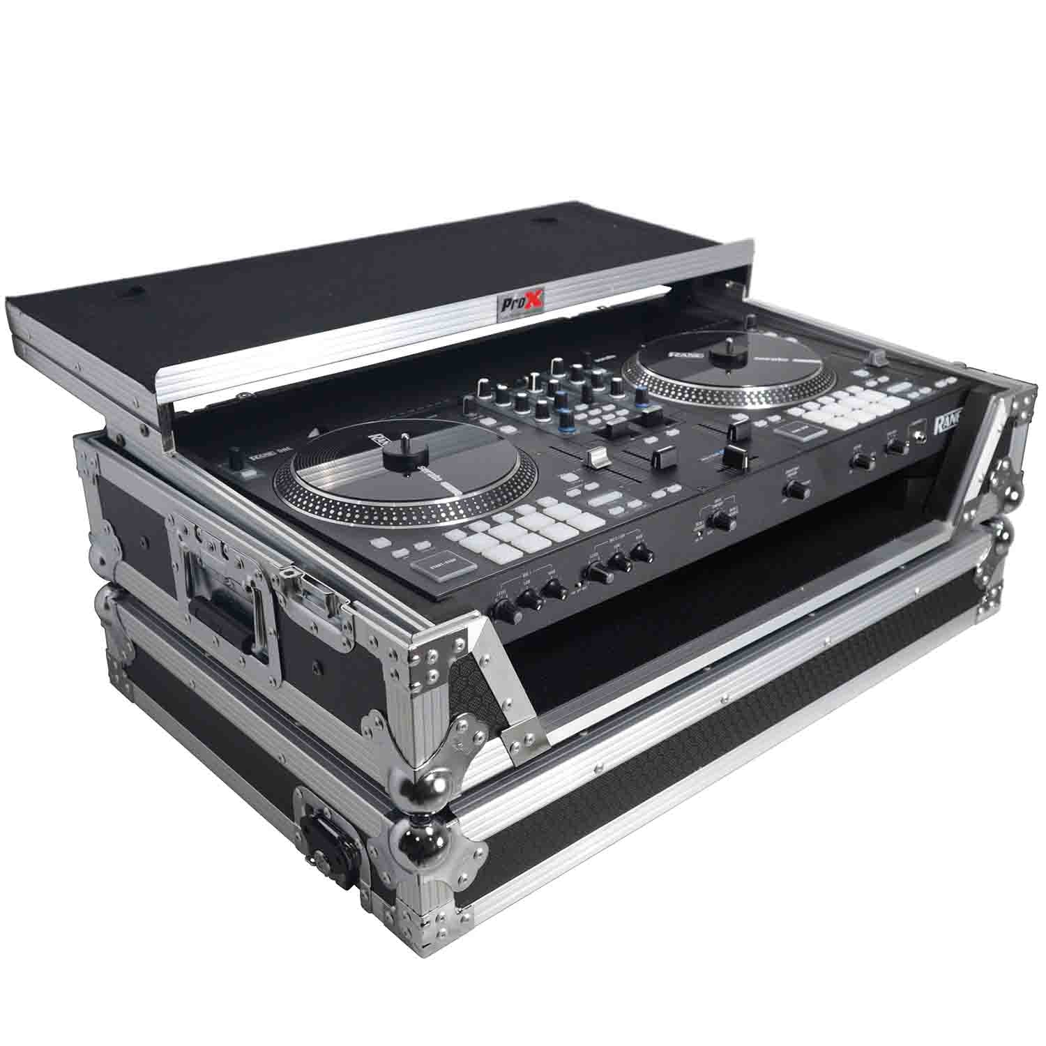 ProX XS-RANEONE WLT DJ Flight Case for RANE ONE DJ Controller with Sliding Laptop Shelf, 1U Rack, and Wheels - Hollywood DJ