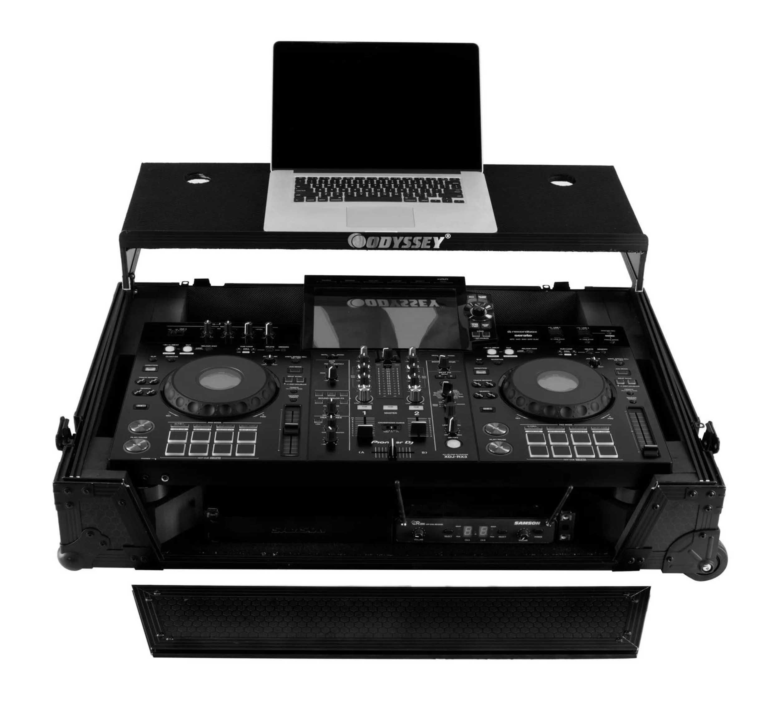 Odyssey 810295 Industrial Board Glide Style 1U Case for Pioneer XDJ-RX3 - Hollywood DJ