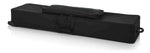 Gator Cases GK-88 SLXL Rigid Lightweight Case for Slim, Extra long 88 Note Keyboards with Wheels - Hollywood DJ