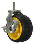 Rock N Rollerr RCSTR6X3 6" x 3" Ground Glider Wide Caster with Brake (upgrade for R14) - 2pk by Rock-N-Roller
