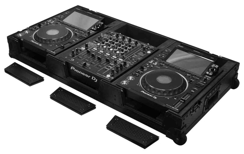 Odyssey 810158 Industrial Board DJ Case for 12" DJ Mixers and Two Pioneer CDJ-3000 Multi Players - Hollywood DJ