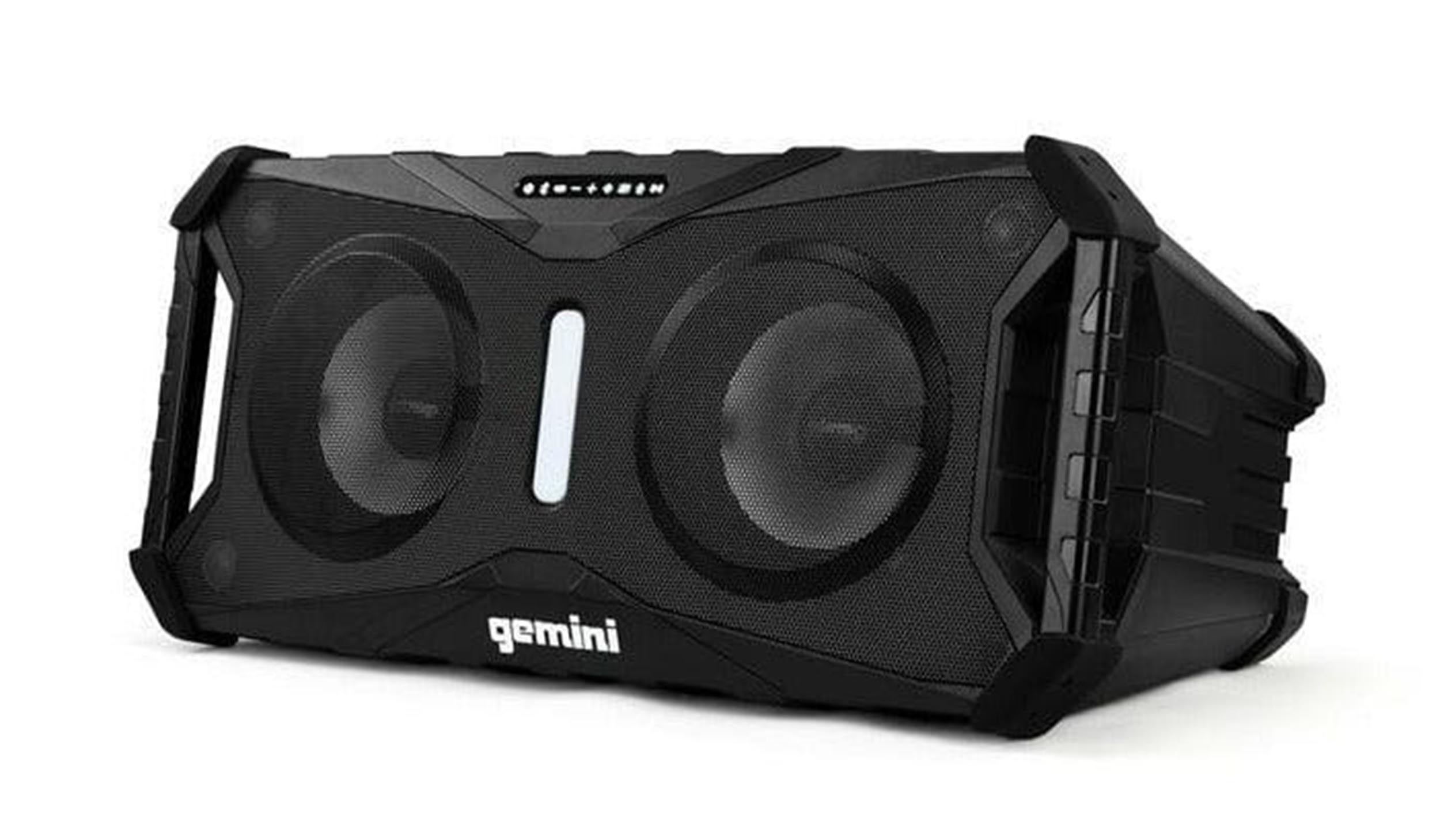 Gemini Sound SOSP-8BLK Sound Splash Rechargeable Waterproof Wireless 420-Watt Speaker - Hollywood DJ