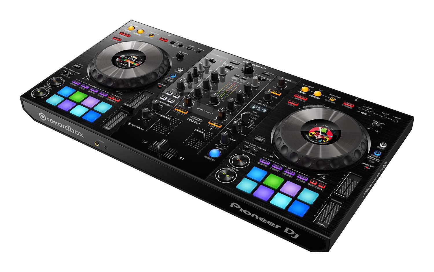 Magma DJ Package with MGA40982 Multi-Format DJ Workstation Case and Pioneer DDJ-800 DJ Controller - Hollywood DJ