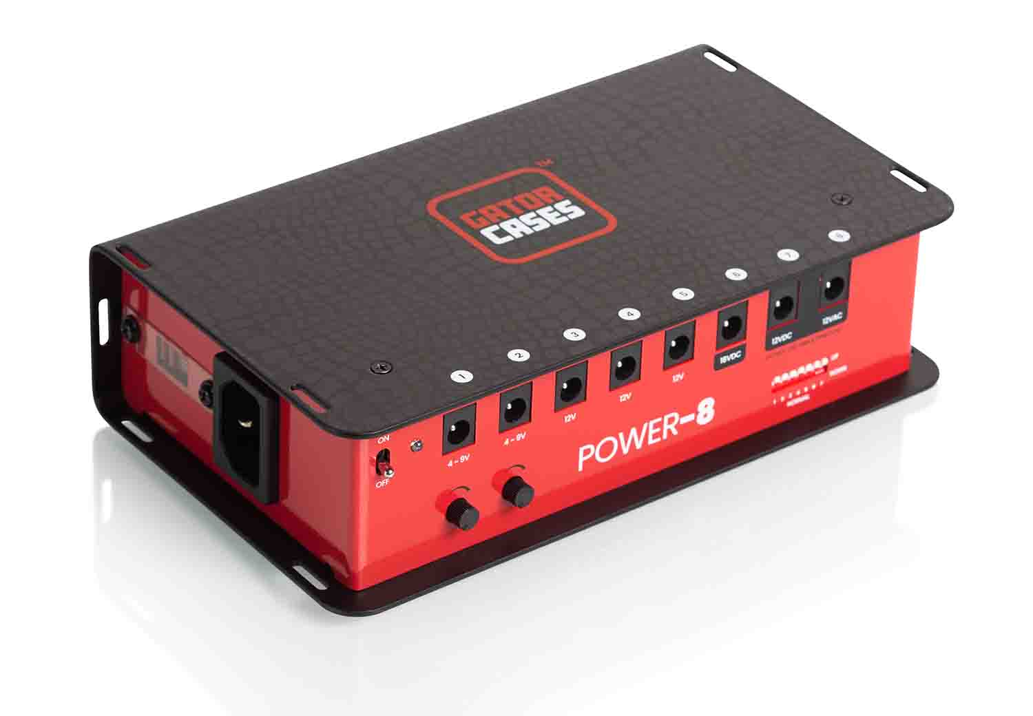 Gator Cases GTR-PWR-8 Pedal Board Power Supply with 8 Isolated Outputs - Hollywood DJ