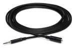 Hosa MHE-110 Headphone Extension Cable, 3.5 mm TRS to 3.5 mm TRS - 10 Feet - Hollywood DJ