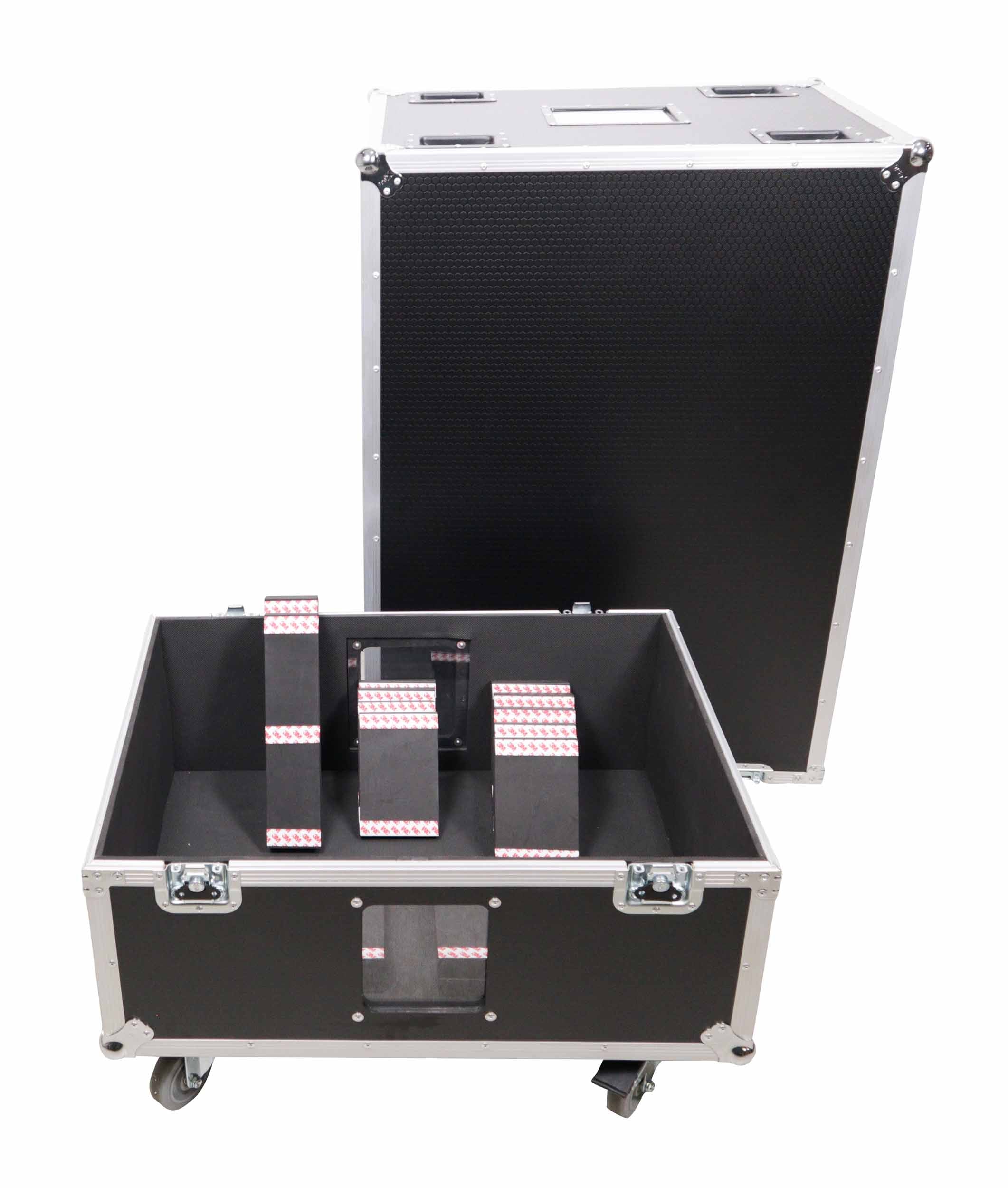 ProX XS-SP523022W, Universal Line Array Speaker Flight Case fits 4x RCF HDL30, HDL20, JBL SRX910LA, DAS SARA100 - Hollywood DJ