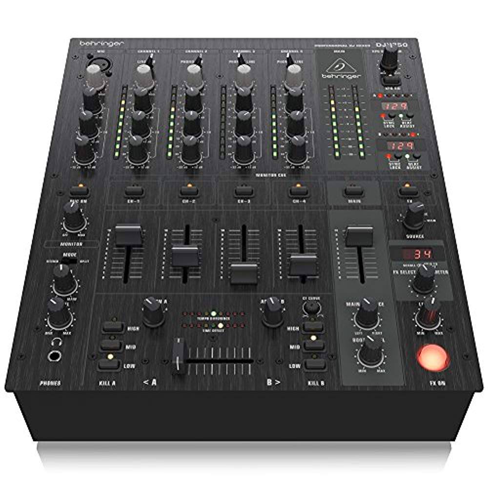 Behringer DJX750, Professional 5-Channel DJ Mixer with Advanced Digital Effects and BPM Counter - Hollywood DJ