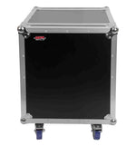 Gator Cases G-TOUR 12U CAST, 12U Standard Road Rack Case with Casters - Hollywood DJ