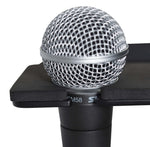 Gator Frameworks GFW-MIC-4TRAY Multi Mic Holder Ð Four (4) Mics - Hollywood DJ