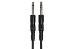 Hosa CSS-115 Balanced Interconnect Cable, 1/4 in TRS to Same - 15 Feet - Hollywood DJ