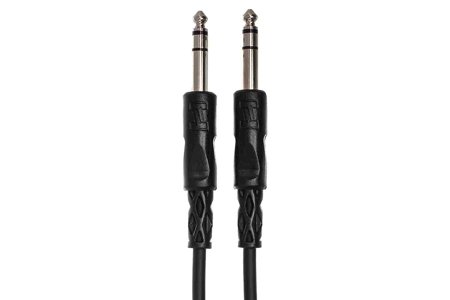 Hosa CSS-115 Balanced Interconnect Cable, 1/4 in TRS to Same - 15 Feet - Hollywood DJ