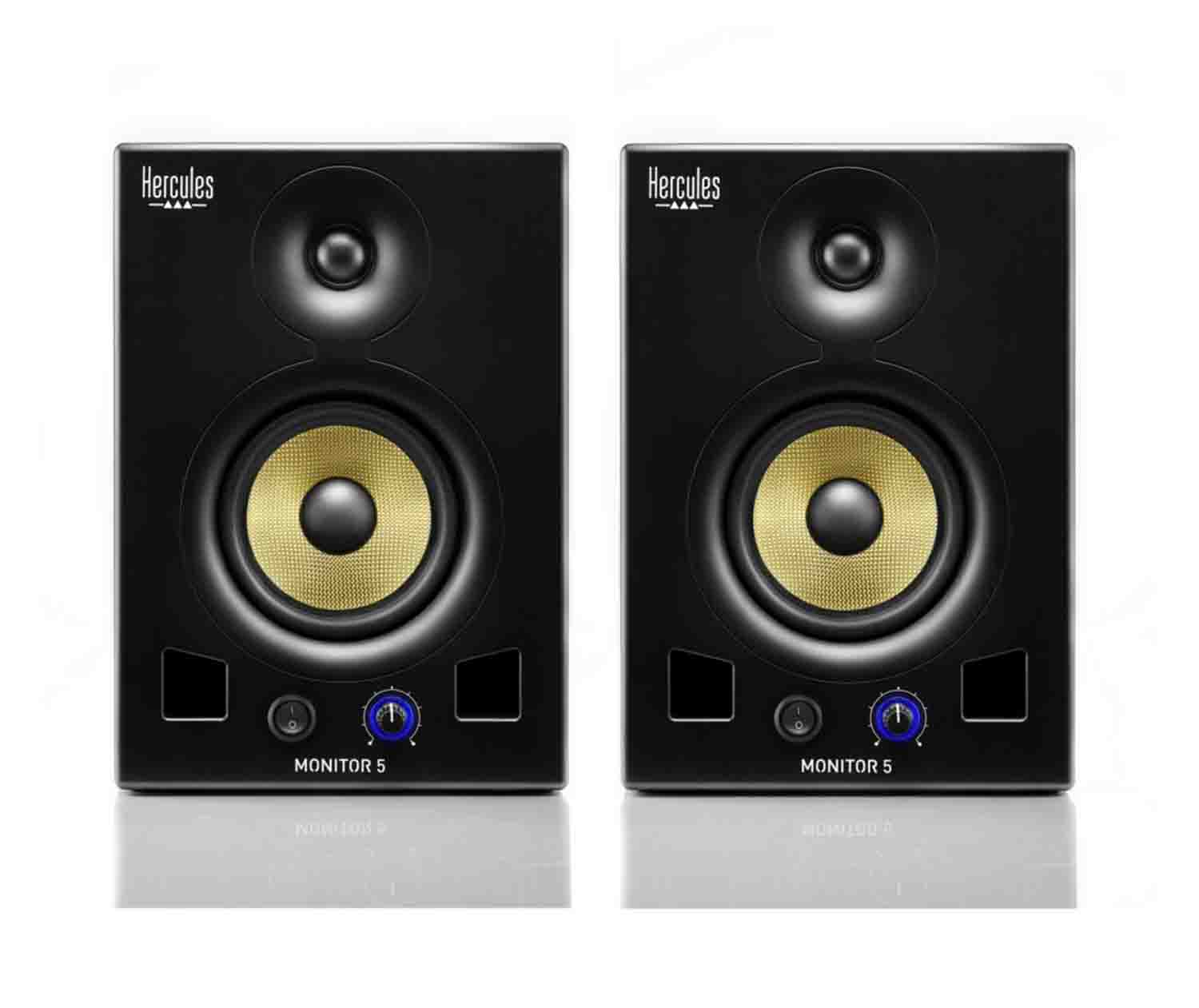 Hercules Monitor 5 Loudspeakers - Pair - Hollywood DJ