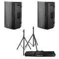 Yorkville YXL15P 15-inch / 1-inch Powered Speaker Package with Stands and Bag - Hollywood DJ