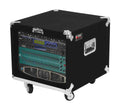 Odyssey CRP08W Pro 8U Carpeted Amp Rack Case with Wheels - Hollywood DJ