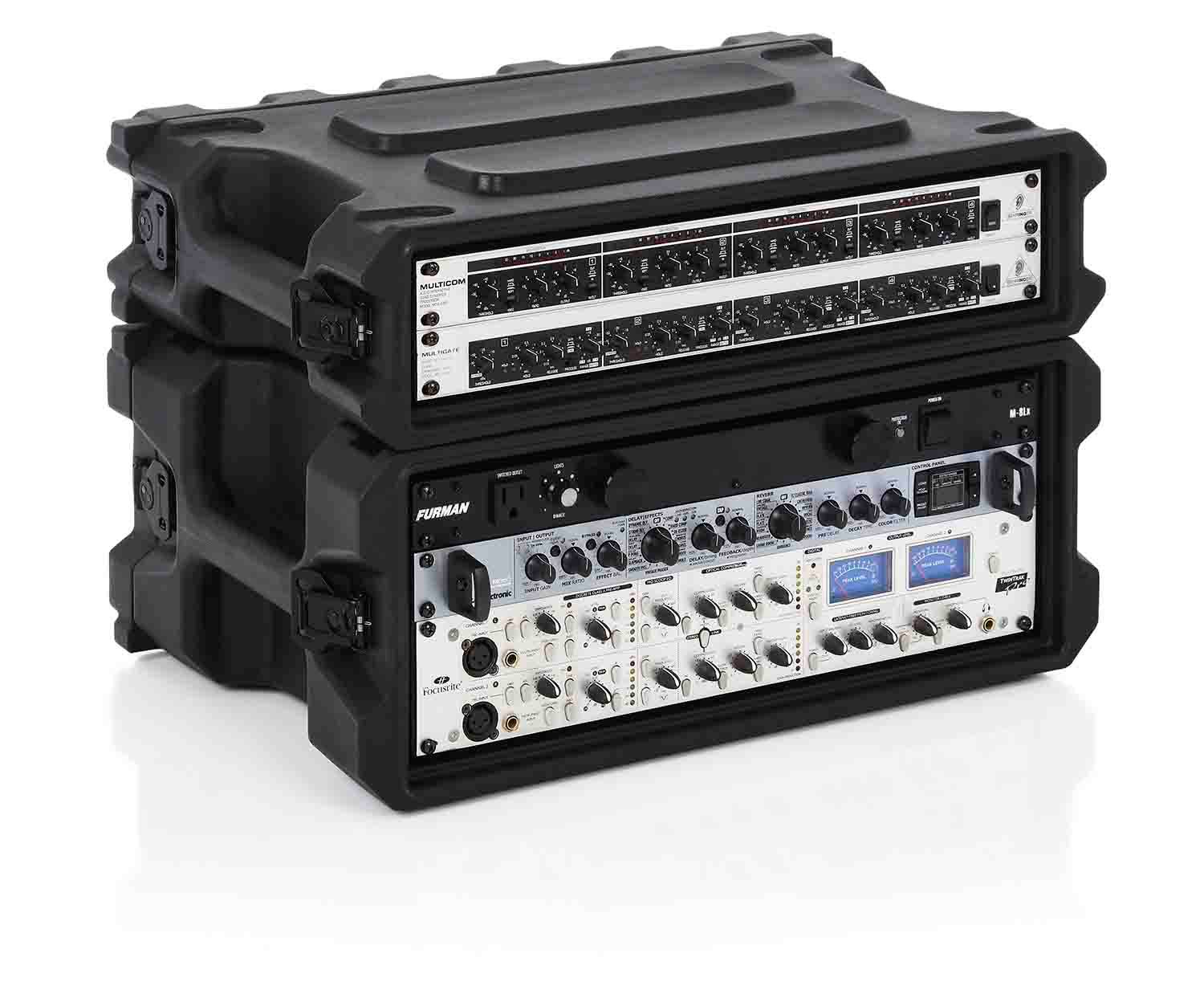 Gator Cases G-PRO-4U-13, 4U Deep Molded Audio Rack Case - 13 Inch - Hollywood DJ
