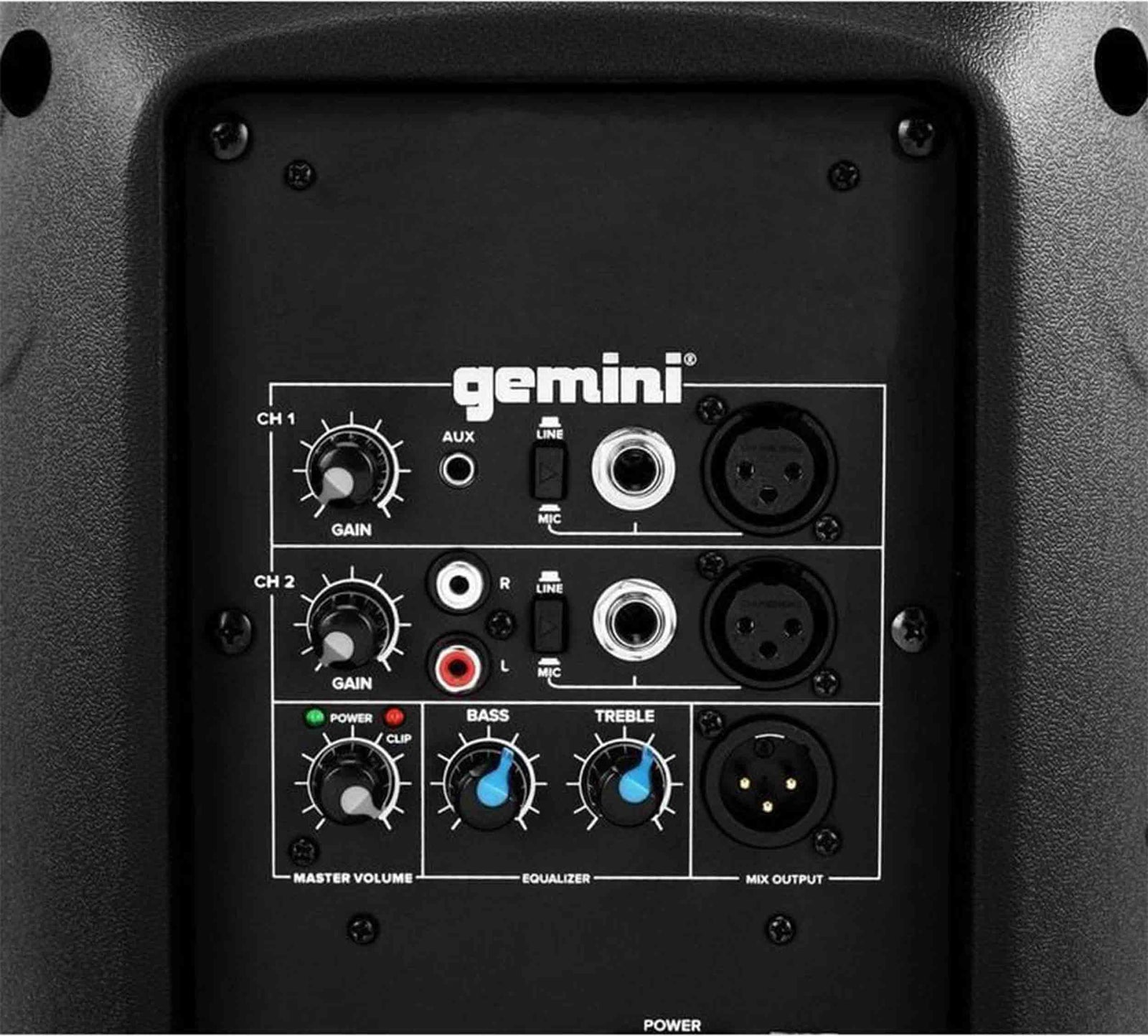 Gemini Sound AS-2108P, 500 Watt Active 8-Inch Loudspeaker - Hollywood DJ