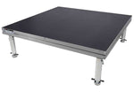 ProX XSU-4X4 Stage One 4' x 4' Ft Stage Deck Incl. 16-22-inch (24-in Extended) Telescoping Legs, and Deck Leveling Clip - Hollywood DJ