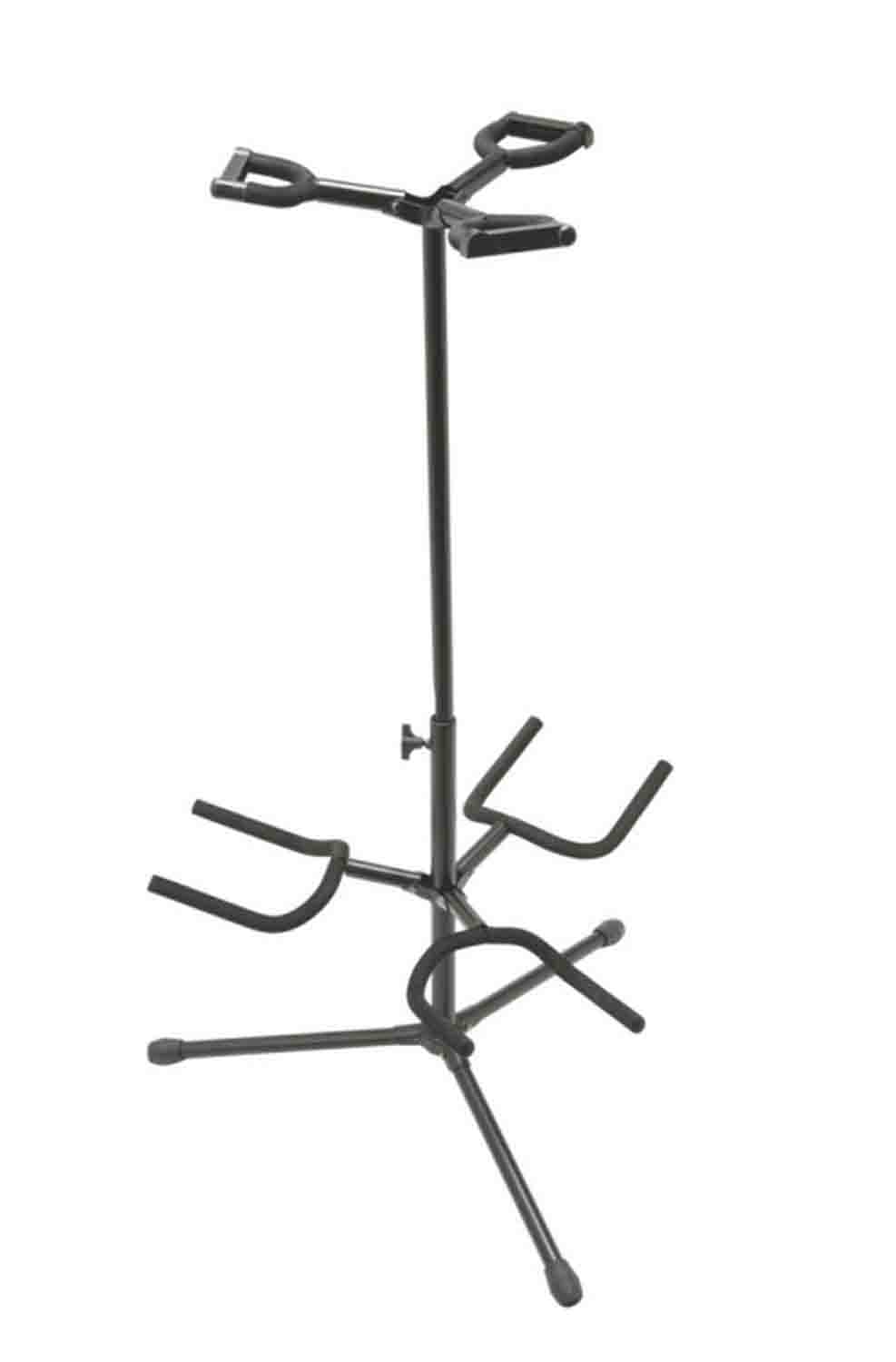 On Stage GS7321BT Deluxe Folding Triple Guitar Stand - Hollywood DJ