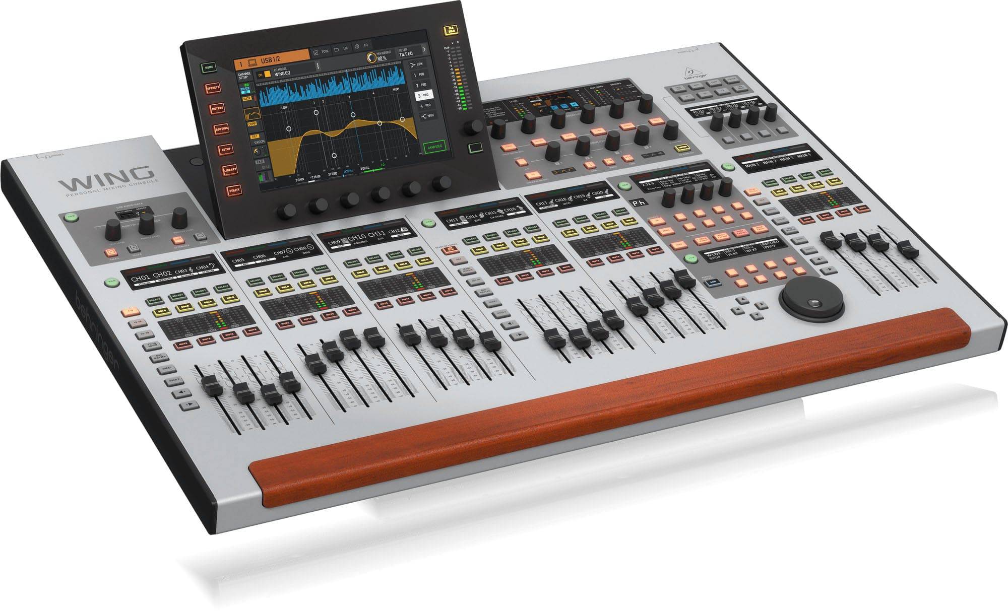 Behringer Wing 48-Channel, 24-Fader Control Surface and 10" Touch Screen Digital Mixing Console - Hollywood DJ