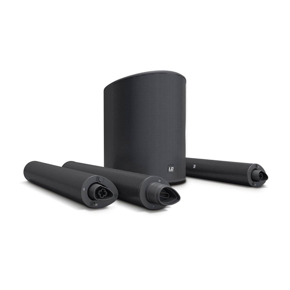 LD Systems MAUI 5 GO, Ultra Portable Battery Powered Column PA System with Mixer - Hollywood DJ