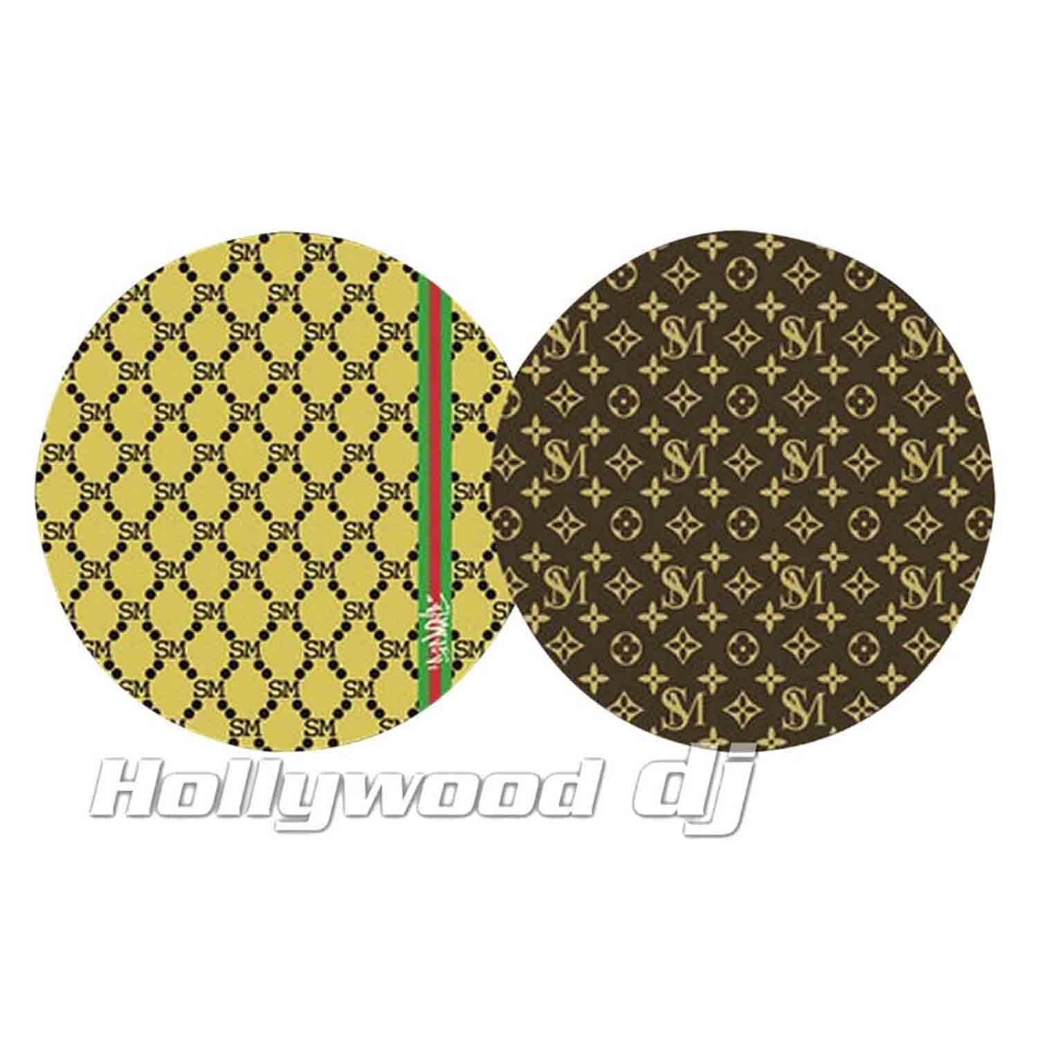 Sicmats Gucci Louis Vuitton Reversible Slipmats - Pair - Hollywood DJ